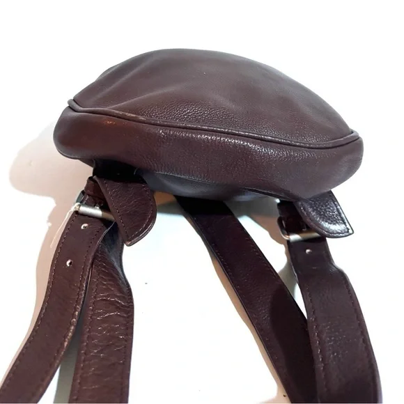 Tannery West Chic Brown Leather Women's Backpack - Picture 3 of 5